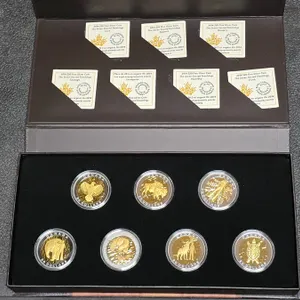 2014 - 7 x  $20.00 -  Seven Sacred Teachings Silver with Gold plating