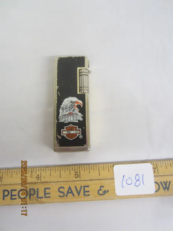 1081. Vintage Authentic Harley Davidson Lighter