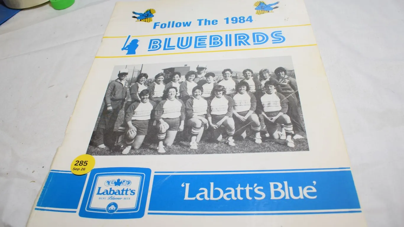 1984 Lashburn Bluebirds Softball Program