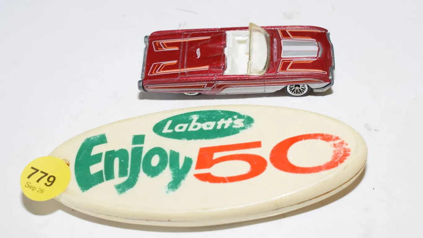 Vintage Hot Wheels ’63 T-Bird & Labatt’s Bottle Opener
