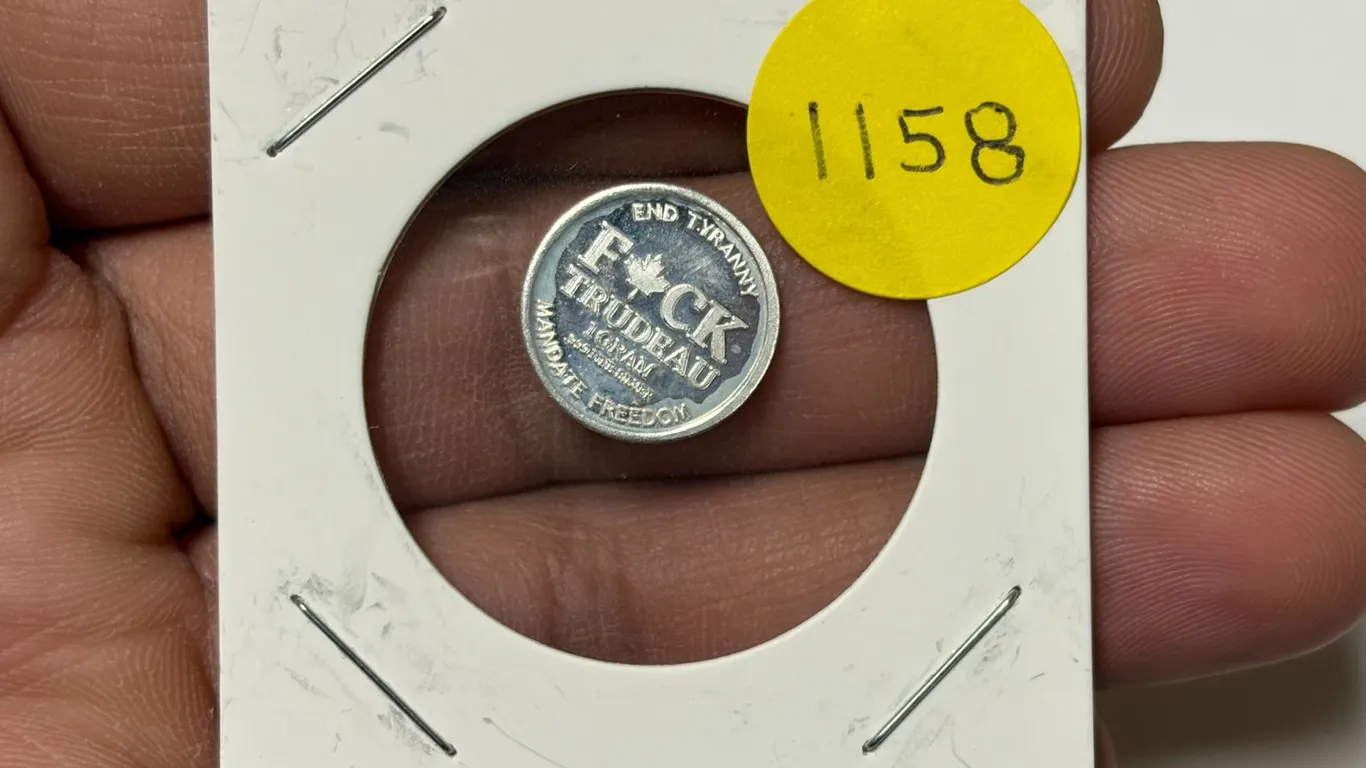 Trudeau 1 Gram .999 Fine Silver.