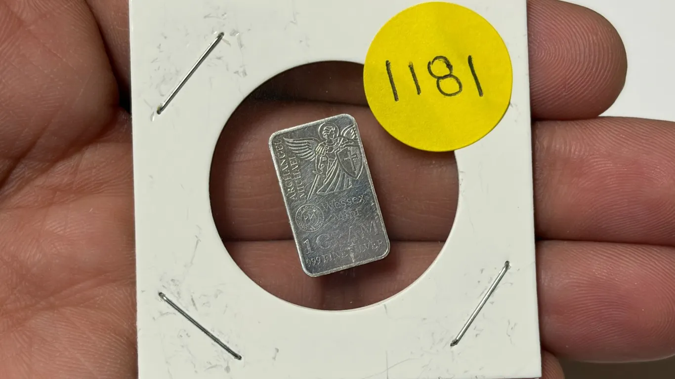 Wessex Mint - 1 Gram .999 Fine Silver.