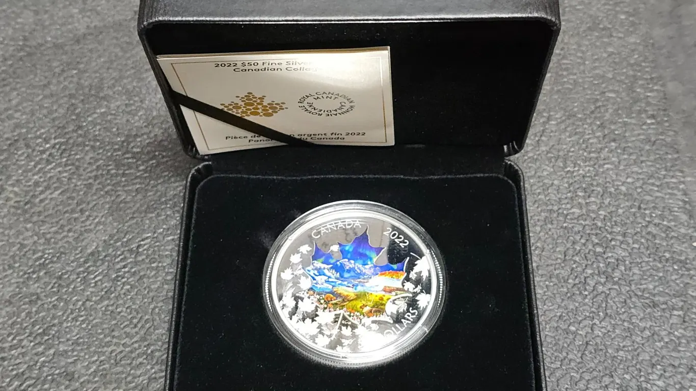 2022 Canada $50 Canadian Collage 3oz .999 Fine Silver Coin w/ Box & COA