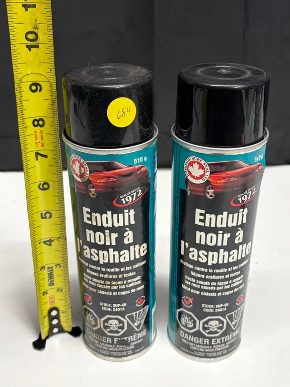 (2) NEW 510g Black Asphalt Undercoating