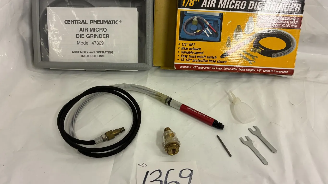 Central Pneumatic 1/8” Air Micro Die Grinder