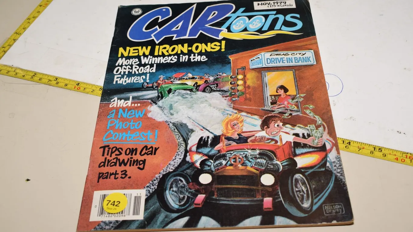1979 CARtoons Magazine c/w T-Shirt Iron On