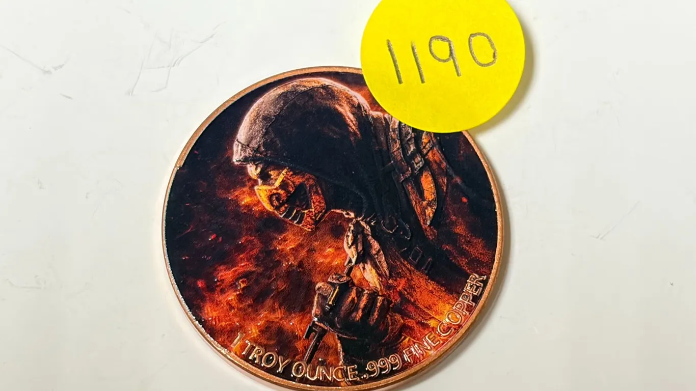 Mortal Kombat - 1 Troy Ounce .999 Fine Copper.