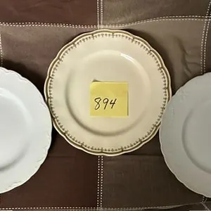 Vintage Dinner Plates, Wood & Sons, Burslem England; Dudson Wilcox & Till Hanley; Creampetal, Grindl