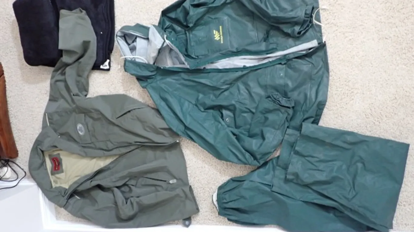 PVC coat and pants plus