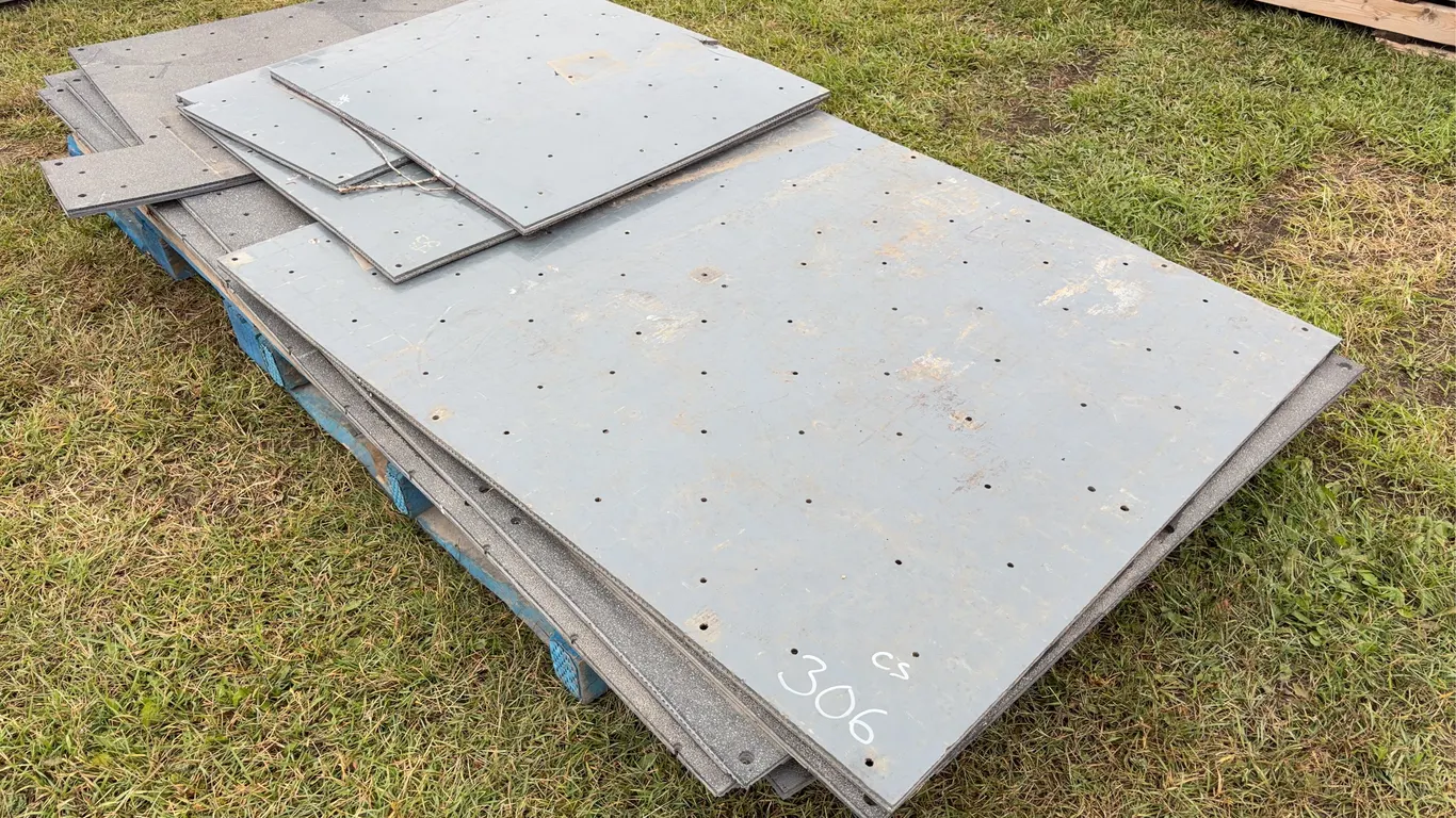 9 - Assorted Size 3/4'' Heavy Duty Rigid Bottom Rubber Floor Mats Approx. 3'4'' x 2'2'' - 8'5'' x 4' *