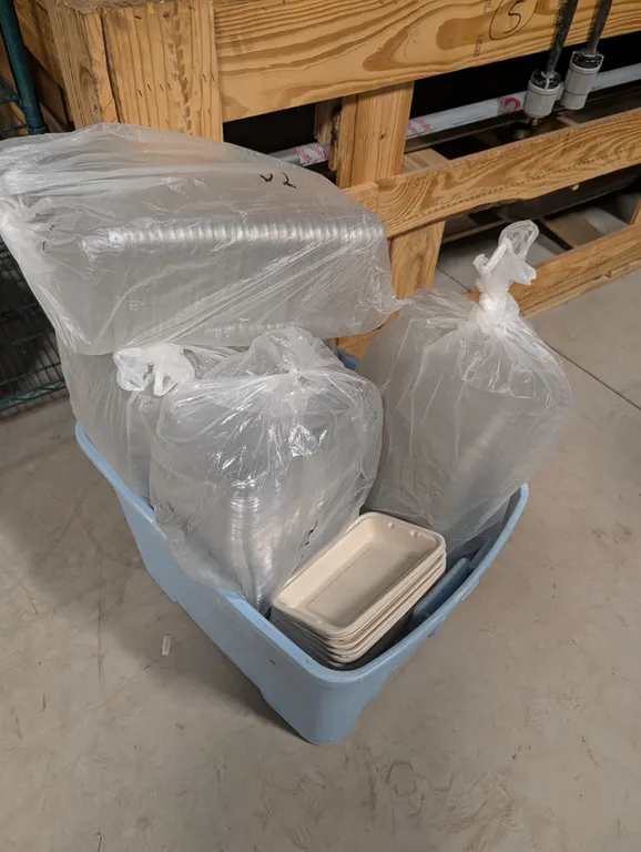 Assorted To-Go Lids and NEW Bases - 6" X 8.5" X 1.25"