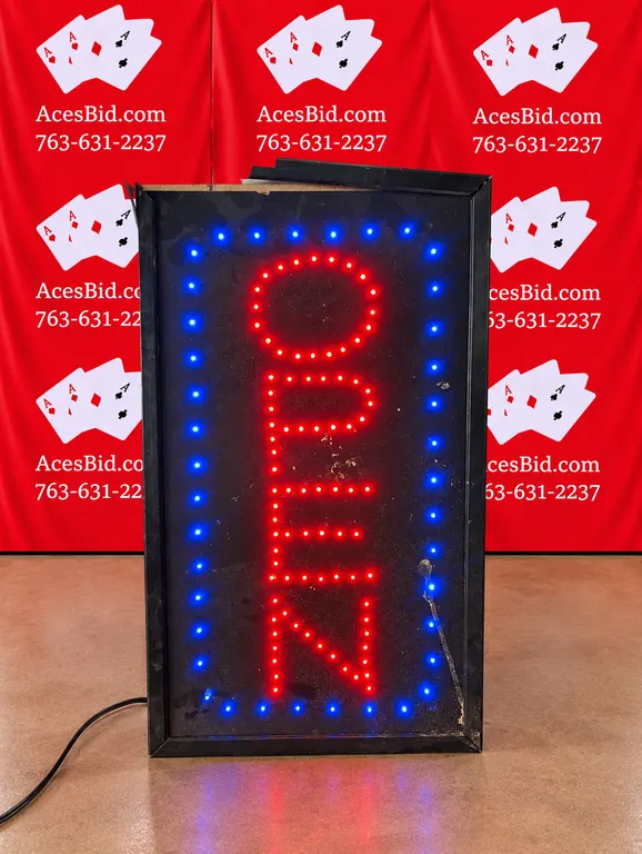 Vertical LED Open Sign