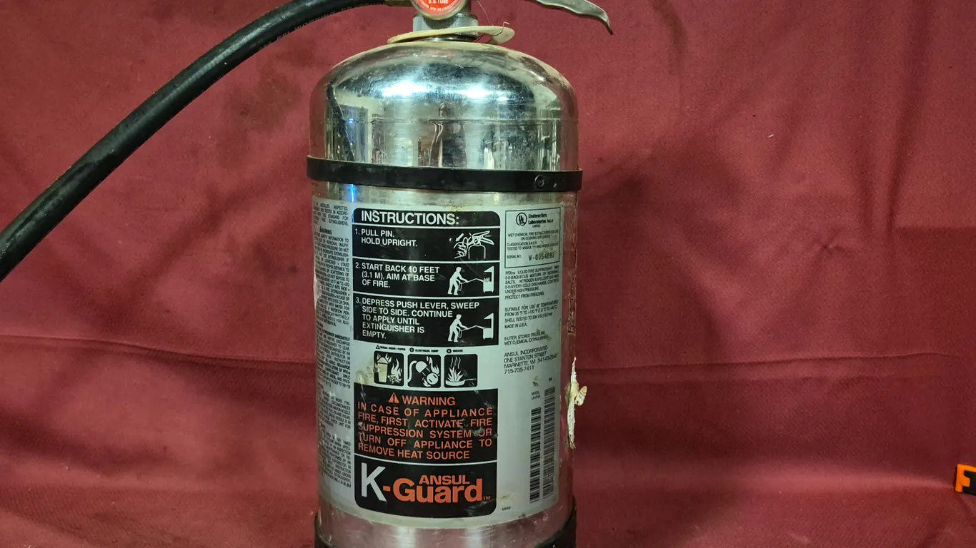 Ansul K-Guard Charged Class K Fire Extinguisher - Model # W-0054892