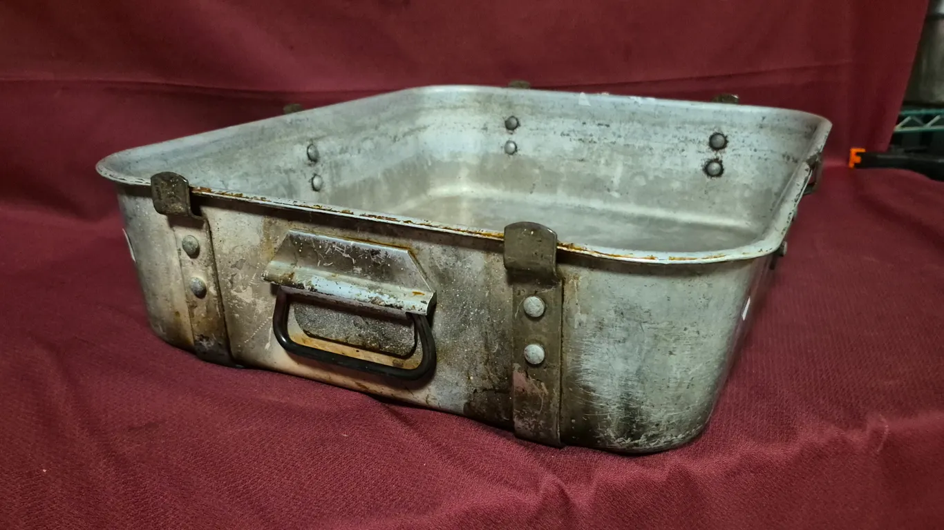 Heavy Duty Aluminum Roasting Pan with Drop Handles