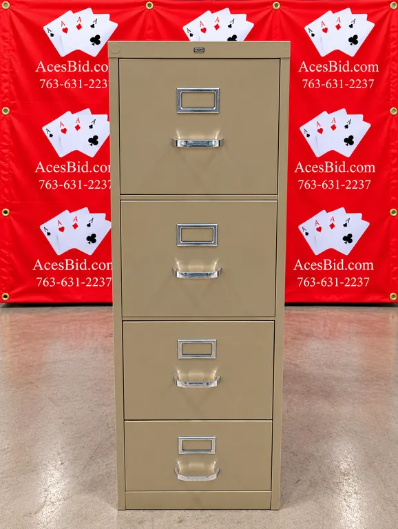 Hon 4 Drawer Filing Cabinet - 15" X 25" X 52"