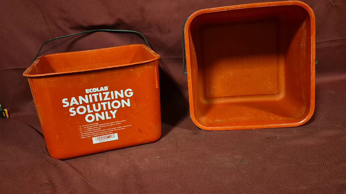 (2) Sanitizer Buckets