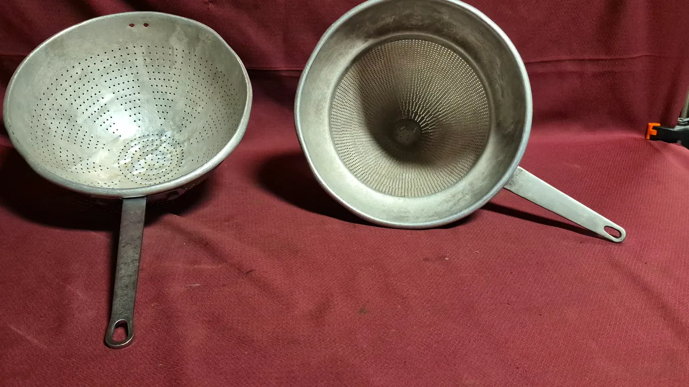 (2) Aluminum Strainers