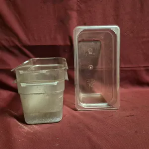 (3) Third Size 6" Deep Polycarbonate Food Pans