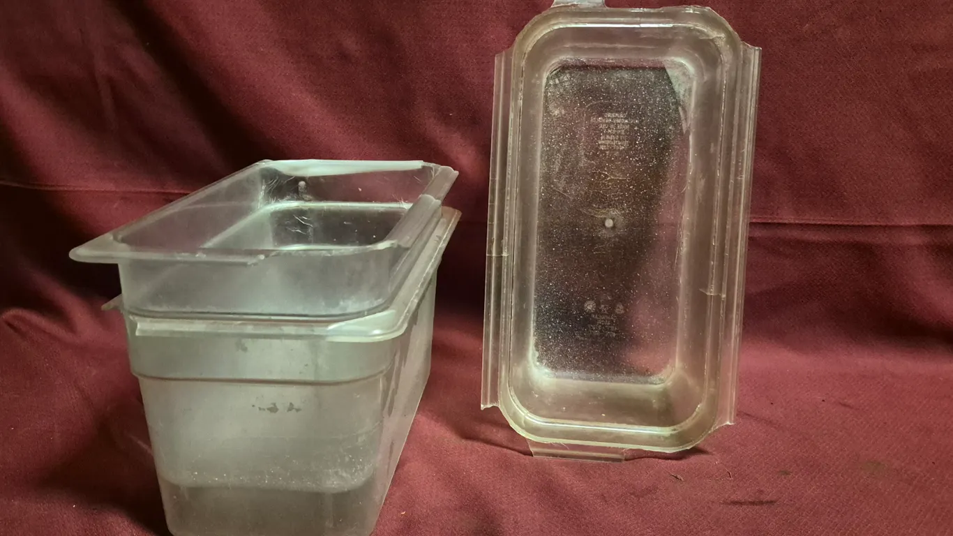 (3) Third Size 6" Deep Polycarbonate Food Pans