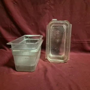 (3) Third Size 6" Deep Polycarbonate Food Pans