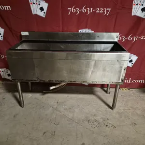 Glas Tender Stainless Steel Back Bar Ice Bin with Cold Plate - Model # IBA-48-CP10 - NSF Approved