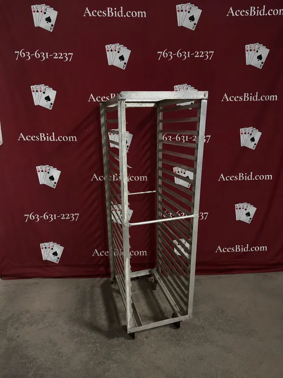 Aluminum 20 Tier Sheer Pan Rack on Casters - NSF Approved