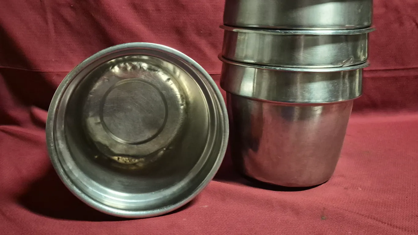 (4) 7qt Stainless Steel Insets