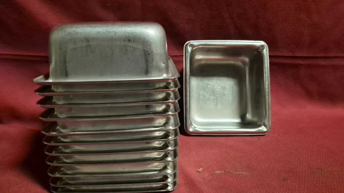 (12) Sixth Size 2-1/2" Deep Stainless Steel Hotel Pans