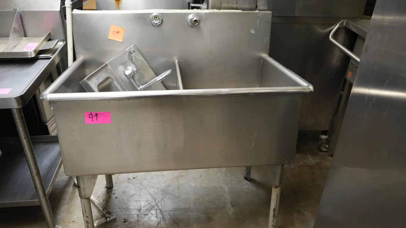 Metal Double Sinks