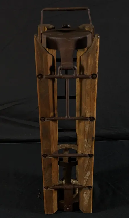 WW2 WWII WOOD & METAL GERMAN AMMUNITION GRENADE CARRYING FRAME