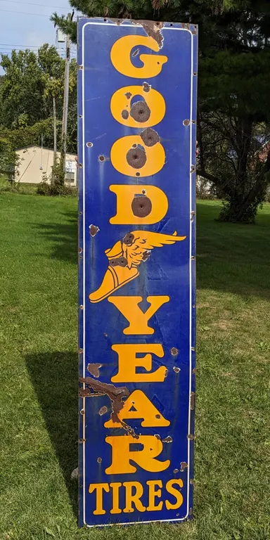 PORCELAIN SIGN GOOD YEAR TIRES