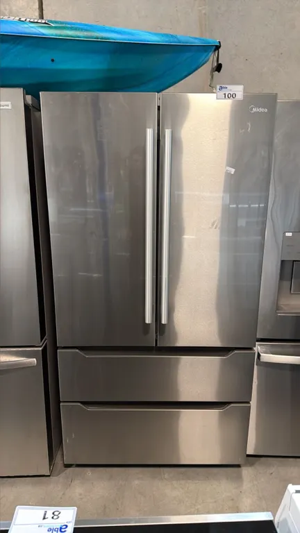 MIDEA MRQ23BCAST 22.5 CU FT COUNTER DEPTH STAINLESS STEEL 4 DOOR FRENCH DOOR REFRIGERATOR