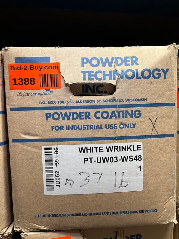 Powder Technologies White Wrinkle Powdercoat (37lb)