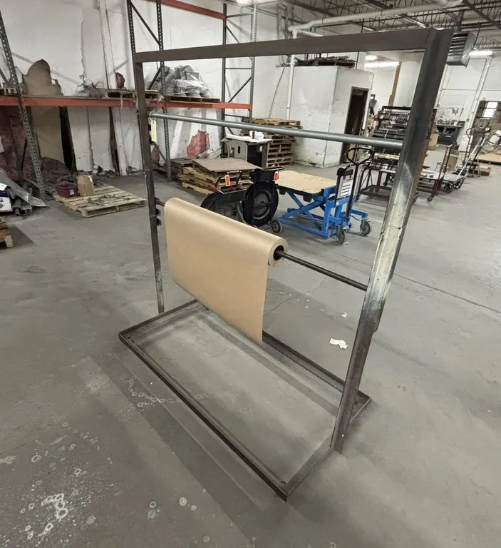 Wheeled Cart for Holding Rolls