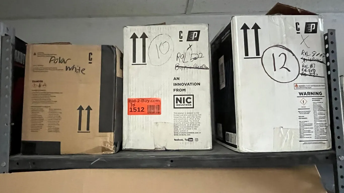 (3) Partial Boxes of Powdercoat