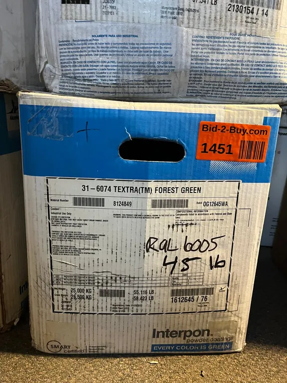 Interpon Textra Forest Green Powdercoat (45lb)