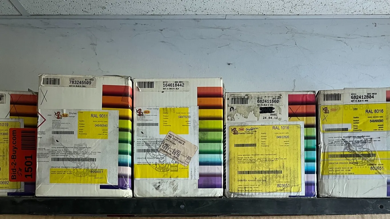 (5) Partial Boxes of Tiger Powdercoat