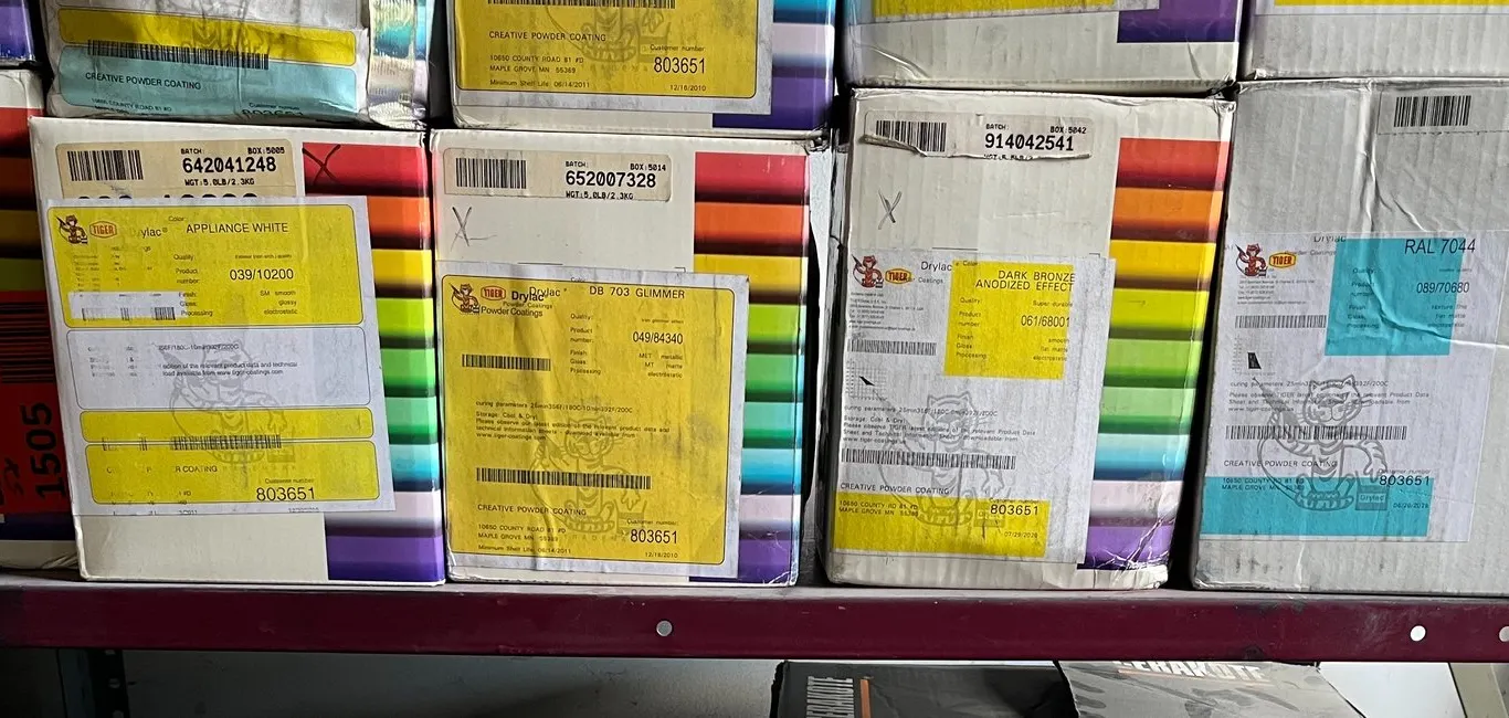 (5) Partial Boxes of Tiger Powdercoat