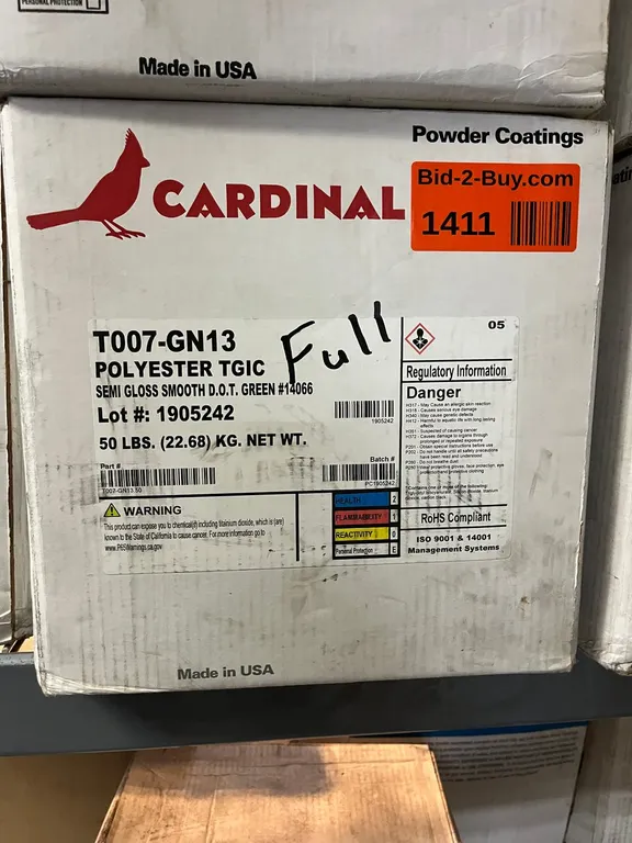 Cardinal Semi Gloss Smooth DOT Green Powdercoat (50lb)