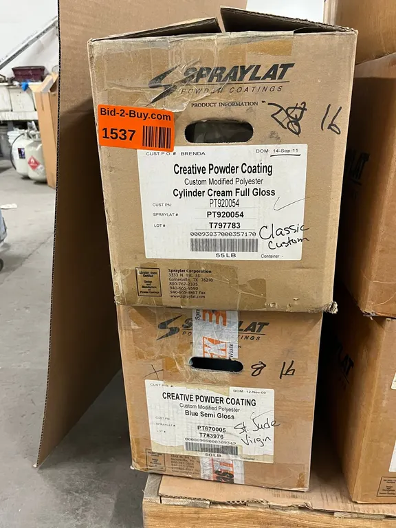 (2) Partial Boxes of Spraylat Powdercoat