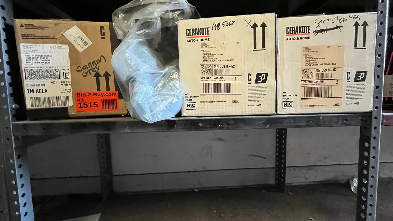 (5) Partial Containers of Powdercoat