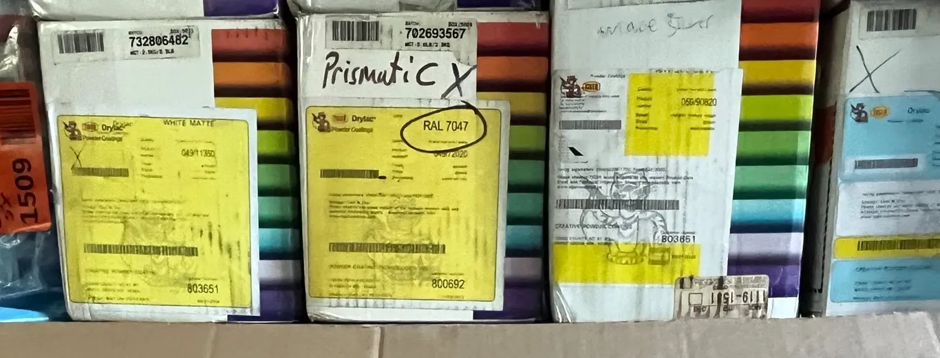 (5) Partial Boxes of Tiger Powdercoat