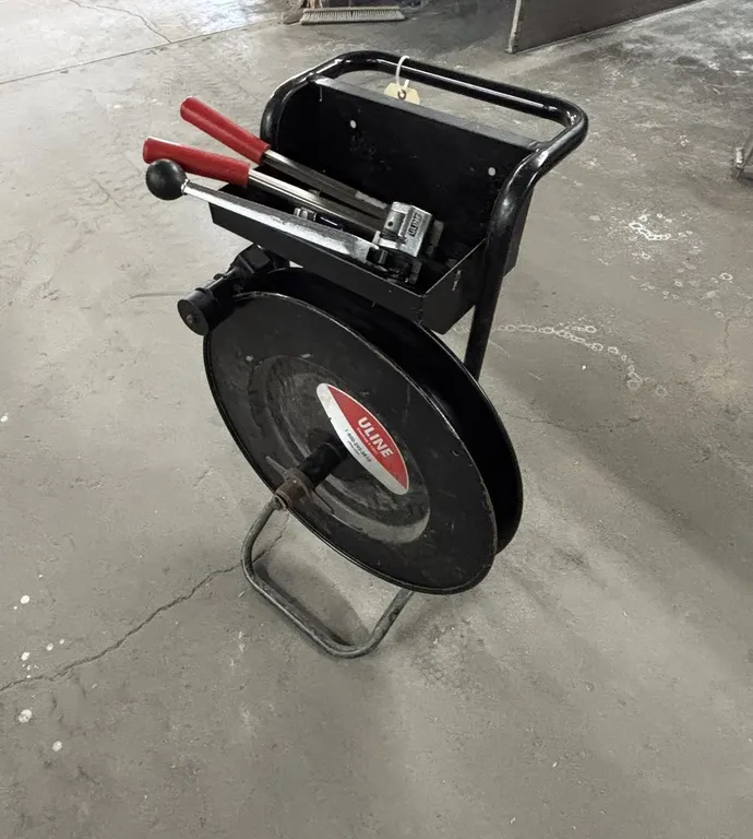 Uline Banding Car with Roll of Metal Banding