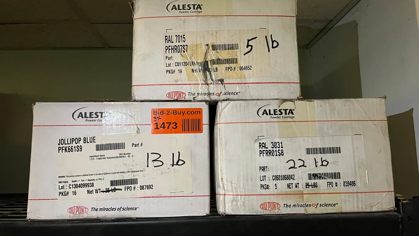 (3) Partial Boxes of Alestra Powdercoat