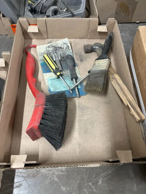 Brushes, Hammer, and Screwdrivers