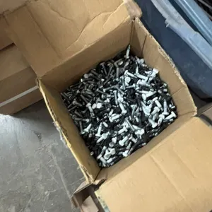 Box of White and Black Powder coated Bolts