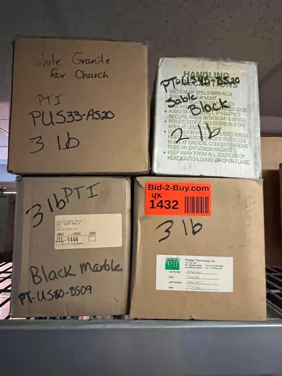 (4) Partial Boxes of Powdercoat