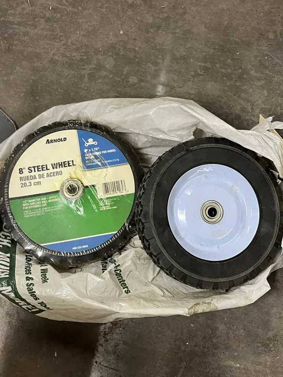 (2) Two Rubber Tires for Equipment