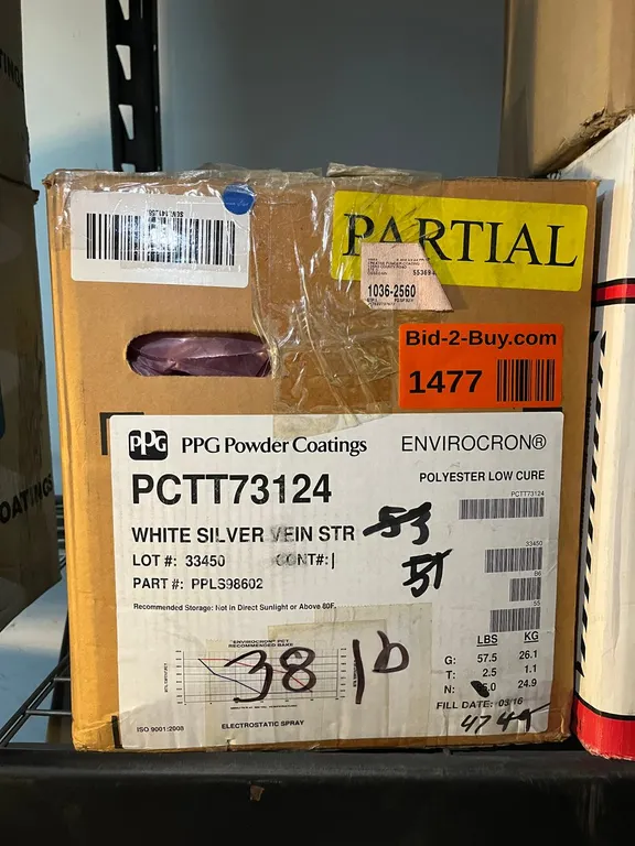 PPG White Silver Vein STR Powdercoat (38lb)