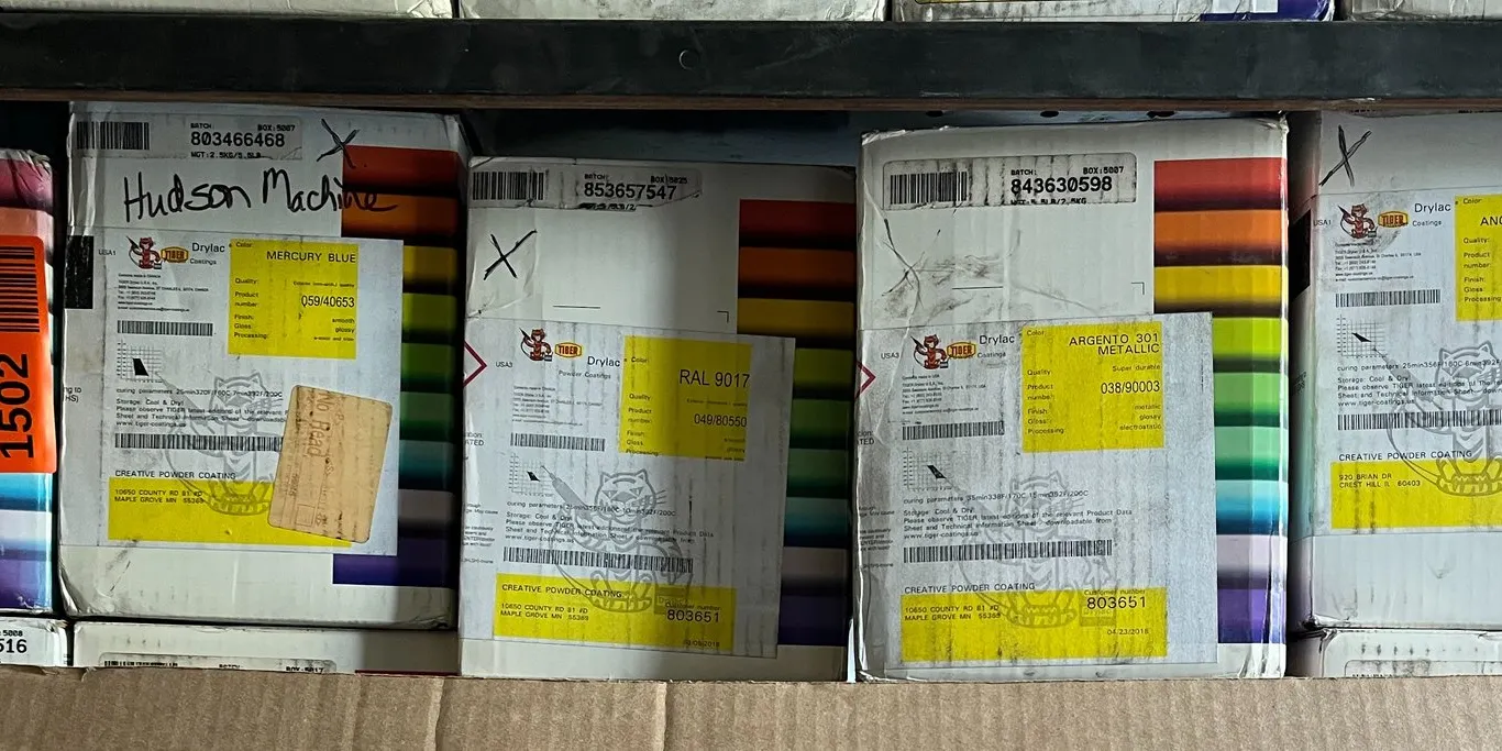 (5) Partial Boxes of Tiger Powdercoat